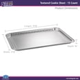 thumbnail image 2 of Aluminum Pans Half Size Textured Cookie Sheet 15 Count Durable Nonstick Baking Sheets 15.87" x 11" - Sheet Pan, Baking Tray, Cookie Sheets, Foil pans, Foil trays, Sheet Baking Pans, 2 of 5