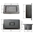 thumbnail image 4 of kusrkot 9V Batteries Box Case Box Compartment Lid Door for Bass Guitar Active Pickup, 4 of 5