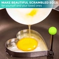 thumbnail image 3 of 5 PCS- Pancake Egg Molder Breakfast Accessories Heart Ring Star Shaped Molds Mickey Mouse Mold Round Egg Mold, 3 of 5