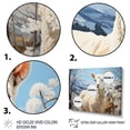 thumbnail image 3 of Designart "Alpaca Blue horizon II" Animals Floater Framed Canvas Wall Art, 3 of 7