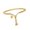 D, variant on Initial Men & Women Beaded Bracelet 14K Gold Plated Everyday Wear 7 and a Half Inch With Gift Box