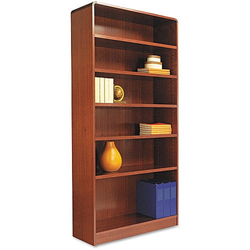 ALERA ALEBCR67236MC Bookcase,Rad Corner,6Shelf,36x72