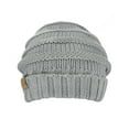 thumbnail image 3 of NYFASHION101 Exclusive Oversized Baggy Slouchy Thick Winter Beanie Hat - Natural Gray, 3 of 4