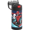 thumbnail image 3 of Thermos Stainless Steel Funtainer Water Bottle with Straw, Red Spider-Man, 12 Fluid Ounces, 3 of 4