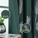 thumbnail image 3 of Cortinas opacas Estelar Textiler, 132 x 213 cm, color plateado con forma de palma, 3 of 9