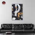 thumbnail image 3 of Texture Symphony Part II Masculine Abstract Man Cave Canvas Wall Art by Notoriart, Black Floater Frame, 30"x45", 3 of 7