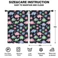 thumbnail image 2 of Blackout Kids Curtains,Black Cartoon Dinosaurs Leaves Pattern Childrens Insulated Curtains Set Of 2,Bedroom Essentials,Toddler Room Decor 42"x63", 2 of 5