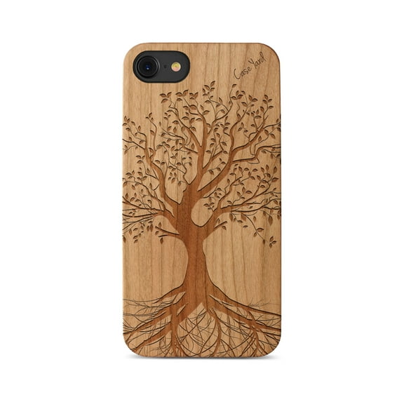 Wooden Cell Phone Case Cover, Laser Engraved AF Design iPhone 11 Pro Max X XR XSMax 8 10
