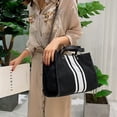 thumbnail image 2 of EeaseMX 1 bolso de mano de gran capacidad, moderno y elegante, para mujer, bolso de hombro (negro), 2 of 7