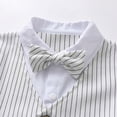 thumbnail image 2 of Baby Boys Gentleman Formal Outfits Toddler Boy Summer Wedding Pinstripe Vest Suit Kids Clothing Sets, 2 of 6