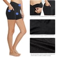thumbnail image 6 of BALEAF Women's 5" Active Wear High Waist Yoga Shorts with Side Pockets Deep Gray M, 6 of 7