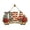 A, variant on Independence Day Hanging Ornament U.S. Semiquincentennial Commemorative — Wooden Floral Door Sign: 4Th Of July Home for Front Doors Walls and Indoor/Outdoor Parties
