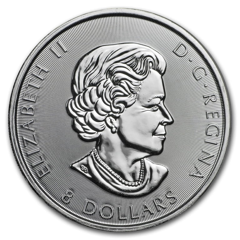 Canadian Mint 1.5 Oz Silver Grizzly Bear Bullion Coin, 38 mm, 2017