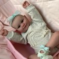 thumbnail image 4 of 50cm Adorable Reborn Dolls Kits de juguetes para bebés recién nacidos de silicona a prueba de agua (Azul) Likrtyny juguetes de los niños, 4 of 8