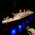 thumbnail image 5 of No-Name Titanic Cruise Ship Model Building Kits 14 Years & Up with Lights Multicolor, 5 of 8