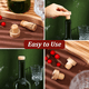 thumbnail image 4 of 96 tapones de corcho en forma de T para botellas de vino, tapones de corcho reutilizables, tapones de madera y goma para vino, 4 of 8