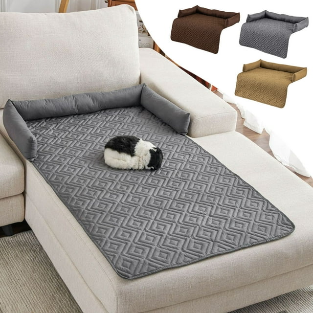 Fiudx Cama Ortopédica para Mascotas, Colchón de Espuma Suave y Cómodo, Base Antideslizante, Diseño Que Alivia La Ansiedad, Tela de Poliéster Duradera, Soporte Cómodo para Cachorros y Mascotas Mayores