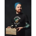 thumbnail image 4 of St Patricks Day Shenanigans Malarkey Distressed Irish Flag Clover Mens Tri-Blend T Shirt, 4 of 5