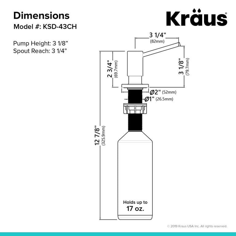 Kraus USA, Accessories, Soap & Lotion Dispensers