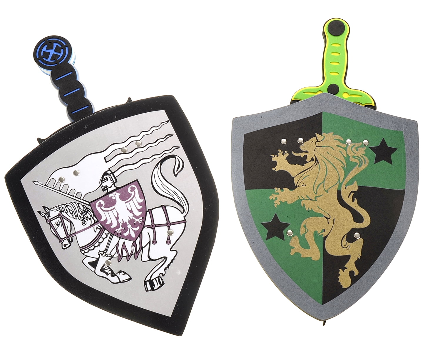 Giddyup! Buck's Foam Swords And Shields White Eagle VS Golden Lion