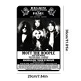 thumbnail image 2 of Plaque métallique en fer Mott The Hoople Band, peinture rectangulaire, Art mural, 20x30cm, 2 of 9
