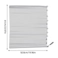 thumbnail image 2 of OUNONA 2Pcs Decorative Plated Silver Metal Fireplace Screen Mesh Curtain for Home Fireplace Protection, 2 of 6