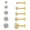 Gold Round Disc Earrings (3 Pairs), variant on 3 Pairs Moissanite Flatback Stud Earrings for Women,  Sterling Silver Hypoallergenic Flat Back Cartilage Earrings Set, 18K White Gold Plated