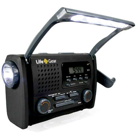Life Gear LED Flashlight with NOAA Radio and Reading Light