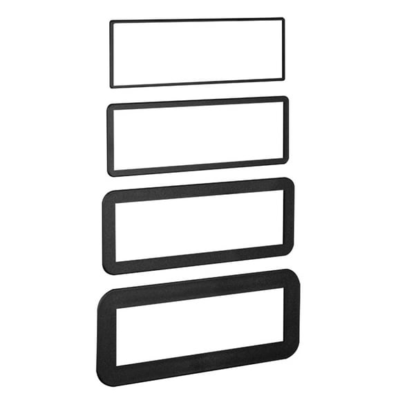 Metra 4 Pack DIN Trim Rings for Aftermarket Radio Installation Kits