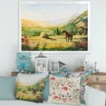 thumbnail image 3 of Designart 'Sunrise In The Mountains With Horse' Farmhouse Framed Art Print, 3 of 4