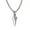 Silver, variant on Ice City Men's Arrowhead Pendant Necklace, Spear Point Design, Chain Necklace for Men - Black