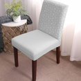 thumbnail image 2 of Chair Covers for Dining Room Set of 4,Christmas Winter Snowflakes Stretch Seat Protector Removable Washable Chairs Slipcovers for Kitchen Banquet Wedding Hotel,Gold and White, 2 of 6