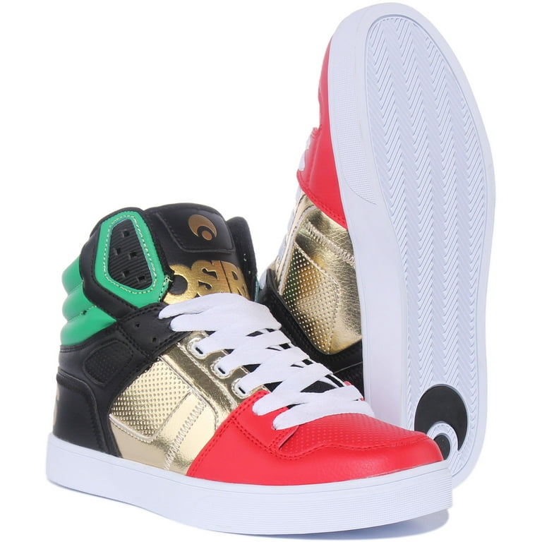 Osiris Clone Men's Lace Up Synthetic Casual Sneakers In Red Size