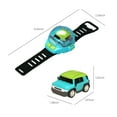 thumbnail image 3 of RC Stunt Cars Remote Control Car Double-Sided Driving 360-degree Flips Rotating Car Toy, Green, 3 of 6
