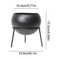 thumbnail image 2 of COM1950s Metal Floor Planter With Stand, Decorative Large Planters With Drainage Holes, Modern Elevated Flower Pot for Living Room, Office and Balcony, 2 of 7