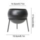 thumbnail image 3 of Large Planters With Stand Decorative Floor Planters Metal Pots With Drainage Holes For Living Room Office Garden Or Balcony, 3 of 6
