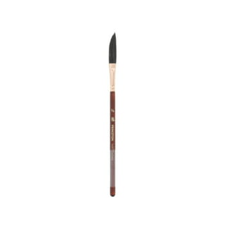 Princeton Velvetouch Synthetic Long Handle Series 3900 Brush, Fan Size #4
