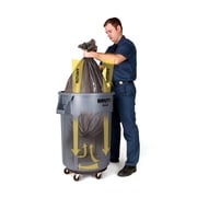 Rubbermaid Commercial Products Rubbermaid Commercial Round Brute Container Plastic 32 gal Dark Green 2632DGR — Home & Garage Storage, Stackable Design