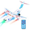 thumbnail image 2 of SHANNA Kids Airplane Toys for 3,4,5,6 Years Old and Up, Bump and Go Plane Model with LED and Music, 2 of 7