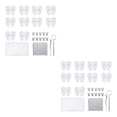 thumbnail image 2 of Sonducket Almohadillas de silicona para la nariz con pinzas, tornillos, accesorios para gafas, juego de almohadillas para la nariz universales A5 Almohadillas nasales Longitud 13 mm 2piezas, 2 of 6