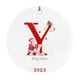 thumbnail image 1 of Colgante navideño de Papá Noel con 26 letras, adorno acrílico para coche, uso versátil, fácil de instalar., 1 of 1