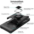 thumbnail image 2 of Étui Robuste Compatible Google Pixel 7 Pro/pixel 7 avec Couvercle Coulissant pour Caméra et Support Magnétique, 2 of 5