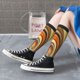thumbnail image 5 of Balery Colorful Swirl Calcetines novedosos Calcetines deportivos Calcetines hasta la rodilla Calcetines de algodón Calcetines originales y geniales, 5 of 6