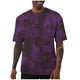 thumbnail image 2 of Ceisia Men's Casual Solid Color T-shirt High Elastic Loose Fit Short Sleeve Round Neck All Season Sport Tee Tops Purple M Gifts, 2 of 6