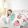 thumbnail image 4 of Castle Fairy 3-Piece Queen Comforter Set - Kids Kawaii Snowman, 4 of 8