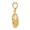 thumbnail image 2 of 14K Yellow Gold Charm Pendant 20 mm 13 Enameled Inside 3-D Cut-Out Pumpkin, 2 of 4