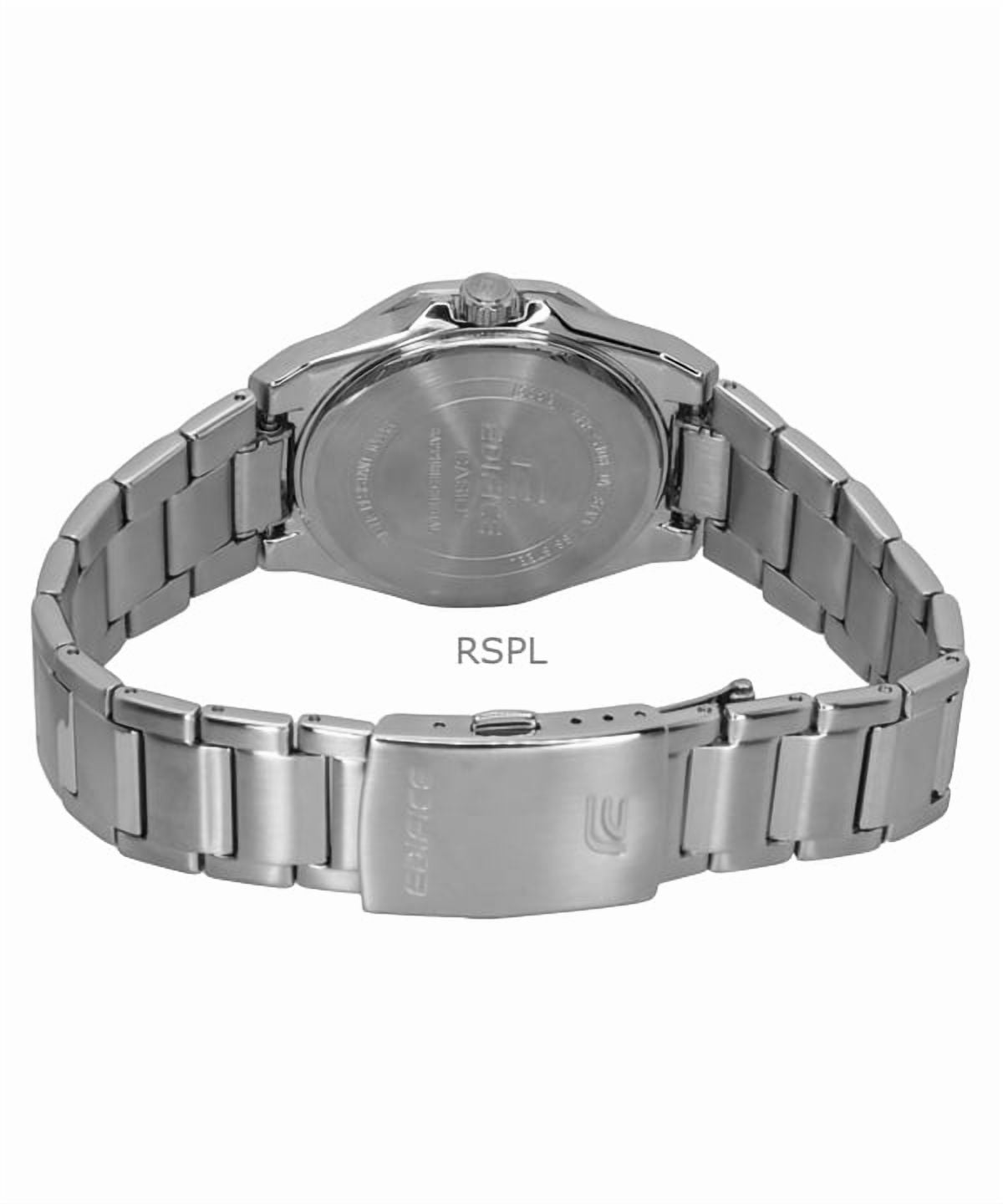Casio Edifice Men's Slim Black Dial Stainless Steel Watch EFR-S108D-1A