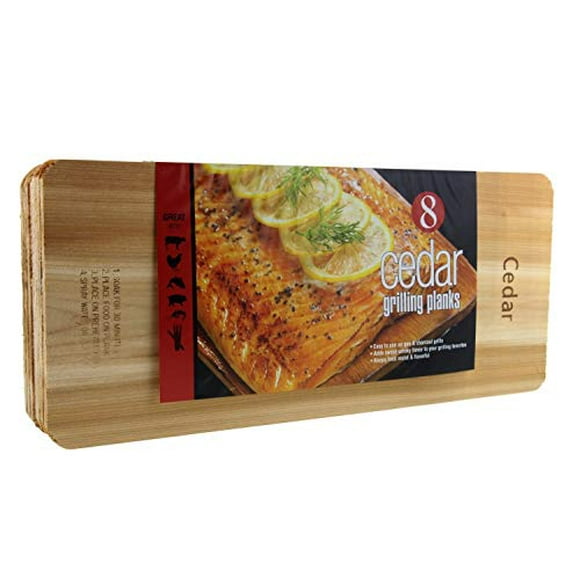 Coastal Cuisine Cedar Grilling Planks, Simply Soak, Smoke, & Serve- Designed for Moist & Flavorful Fish, Meat, and Veggies - A