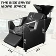 thumbnail image 3 of Barber Backwash Chair Adjustable ABS Plastic Shampoo Bowl Sink Support for Spa Beauty Salon, 3 of 7