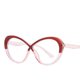 thumbnail image 1 of Gafas de espejo planas con degradado azul claro y 8 personalidades para mujer, 1 of 2